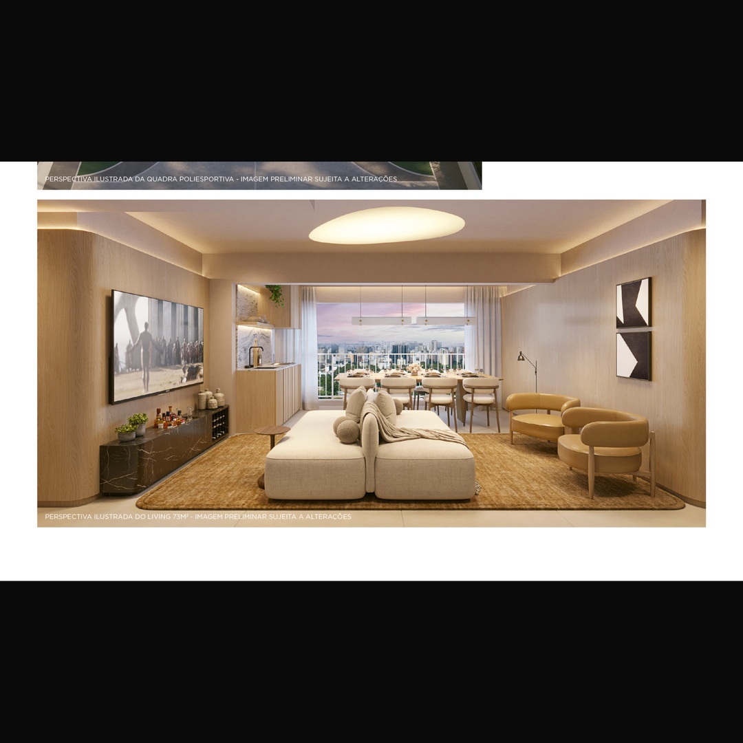 Living 75m² com vista — Arkos Jardim Prudência