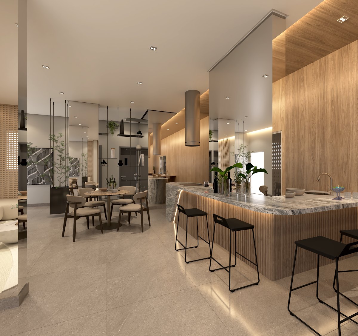 Elysium — espaço gourmet com bar