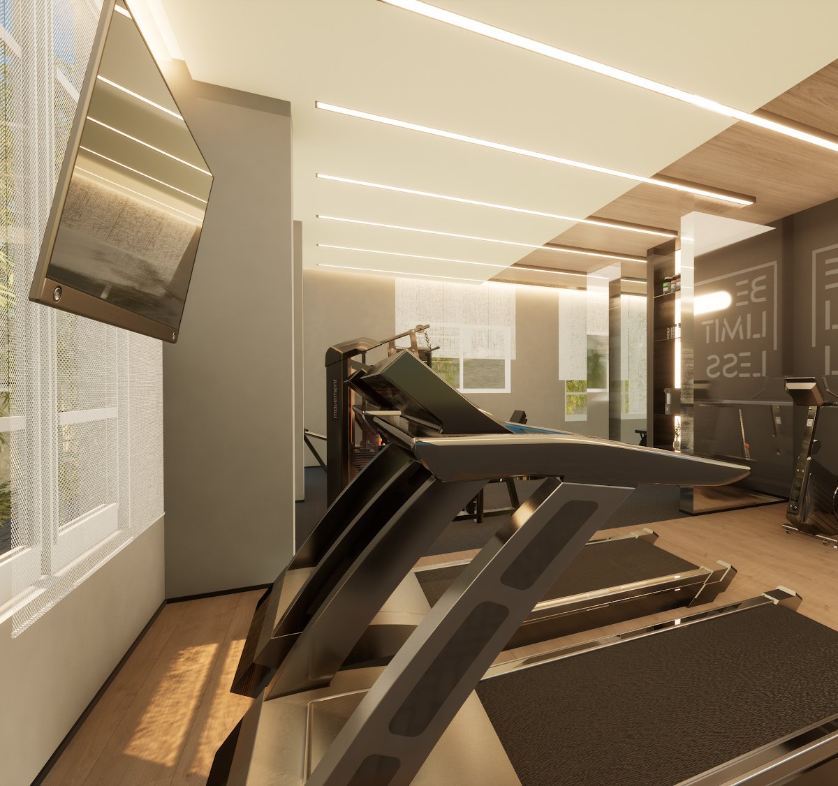 Elysium — academia com esteiras e cardio