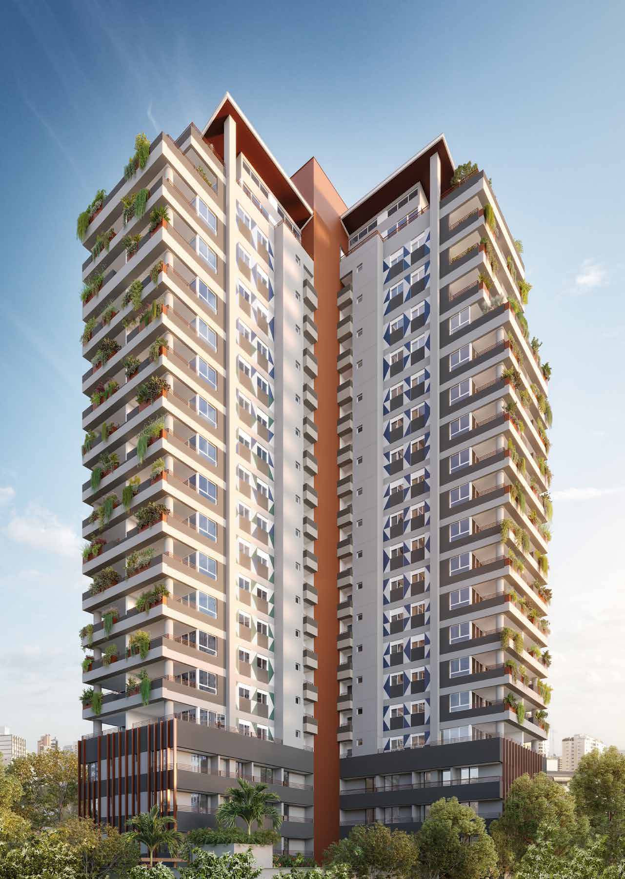 Apartamento 75m² · 2 dorms · 1 vaga — Brooklin (unid. 1401)